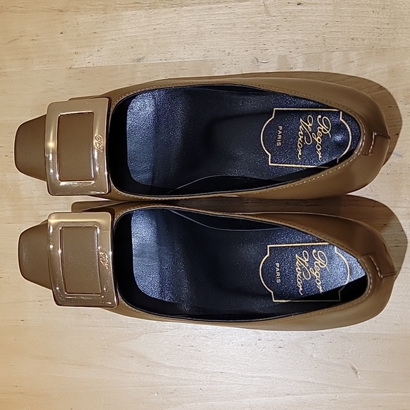 Roger Vivier Belle Vivier Brown Leather Pumps - Picture 7 of 15